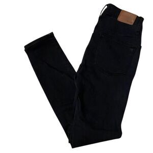 MADEWELL Black Denim Skinny Jeans 9” High Rise Size 25